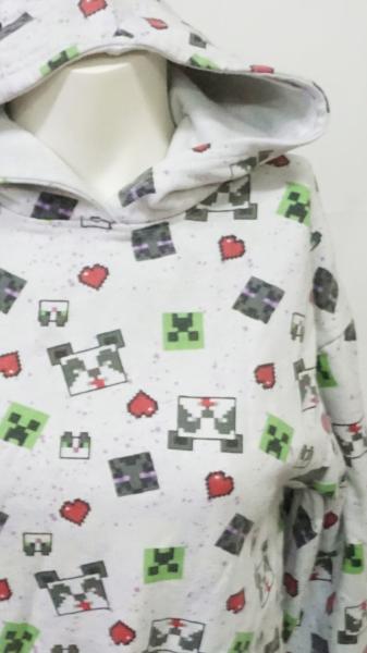Sweatshirt kurz, Gr. 128 von Minecraft (1781)
